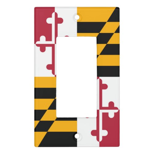 Maryland State Flag Graphic Light Switch Cover