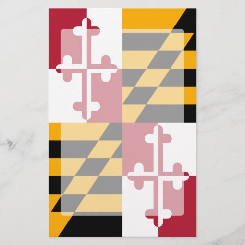 Maryland State Flag Graphic Stationery