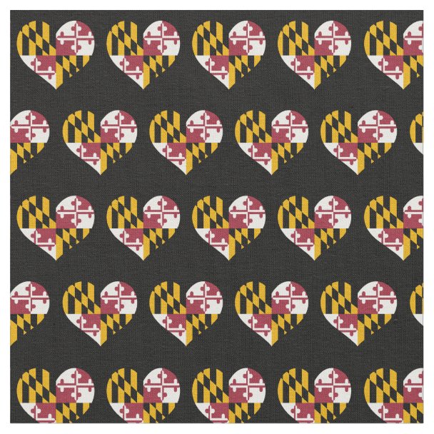 Patriotic Maryland State Flag Fabric