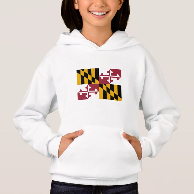 Maryland State Flag Hoodie (Front)