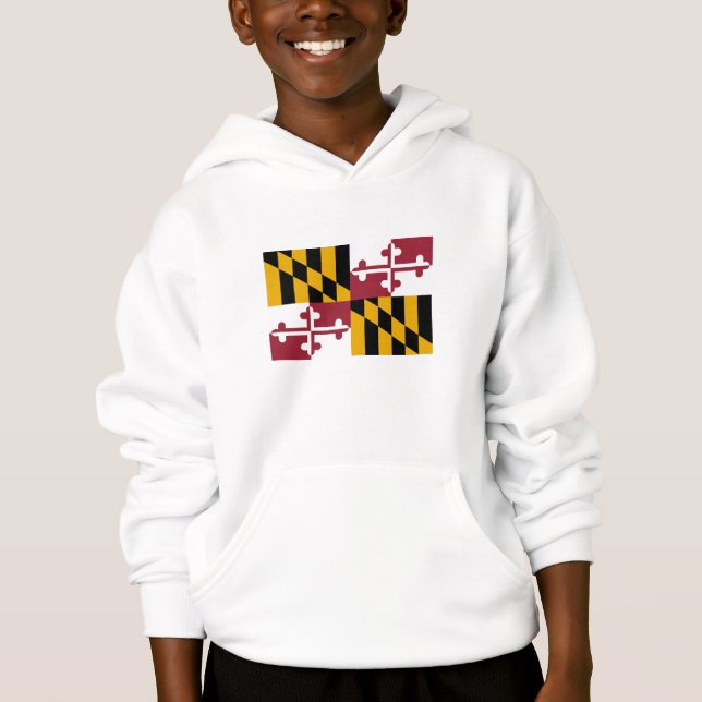 Maryland State Flag Hoodie (Front)