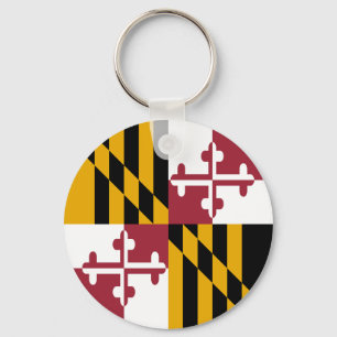Maryland State Flag Keychain