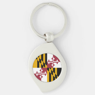 Maryland State Flag Keychain