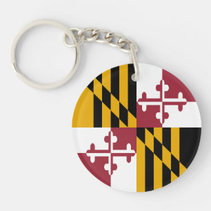 Maryland State Flag Keychain