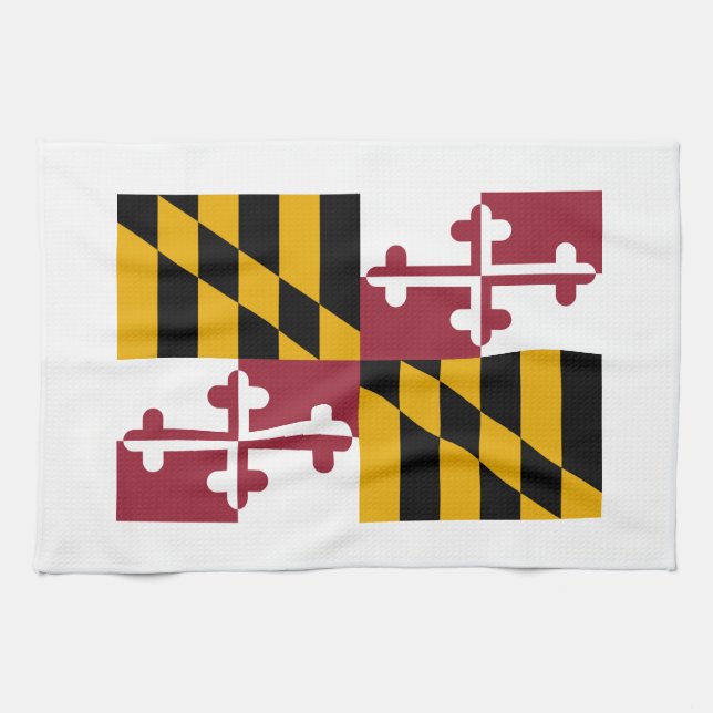 Maryland State Flag Kitchen Towel (Horizontal)