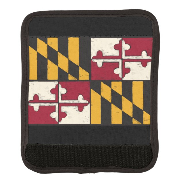 Maryland State Flag Luggage Handle Wrap  (Front)