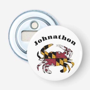 Maryland State Flag Maryland Crab  Bottle Opener