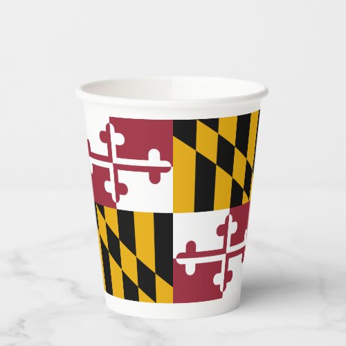 Maryland State Flag Paper Cups