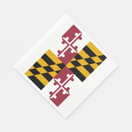 Maryland State Flag Paper Napkins
