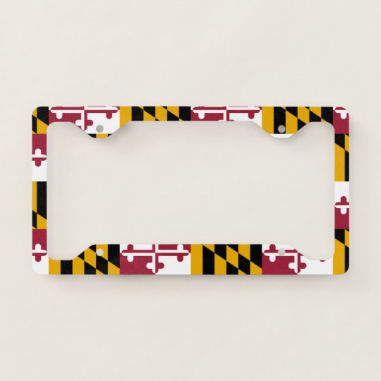 Orange Pattern Auto Car License Plate Frame Tag Holder 4 Hole