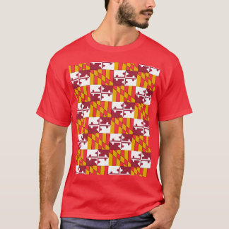 Maryland State Flag Pattern T-Shirt