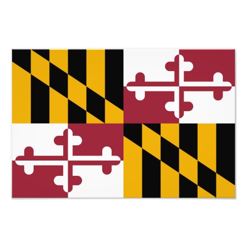Maryland State Flag Photo Print