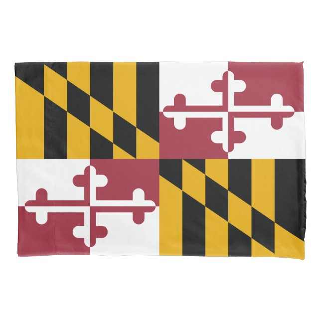 Maryland State Flag Pillow Case (Front)