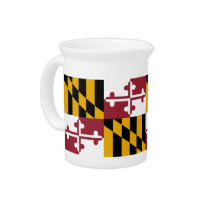 Maryland State Flag Pitcher