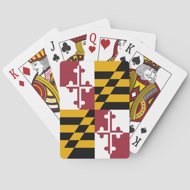 Maryland State Flag Poker Cards (Back)