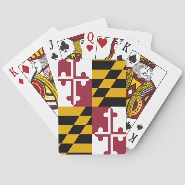 Maryland State Flag Poker Cards (Back)
