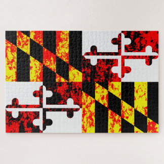 Maryland State Flag Pop Art Jigsaw Puzzle