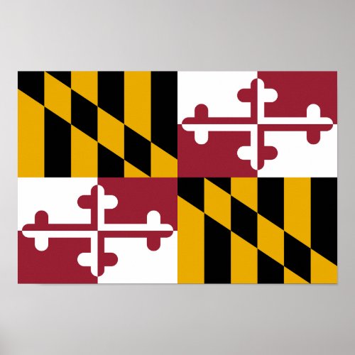 Maryland State Flag Poster