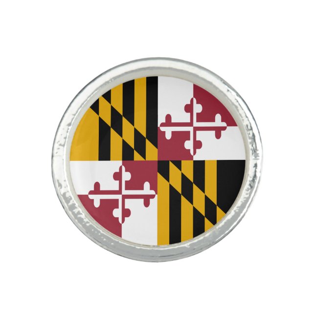Maryland State Flag Ring (Front)