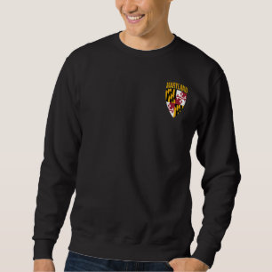 Maryland State Flag Shield Md Baltimore Pride Sweatshirt