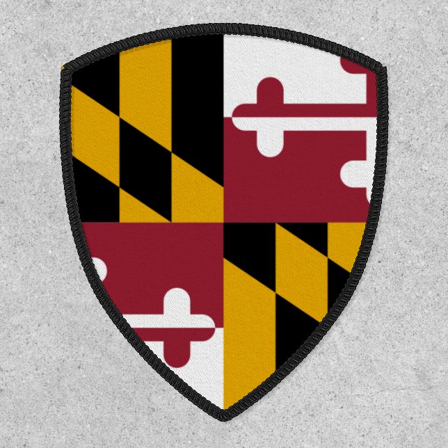 Maryland State Flag Shield Patch (Front)