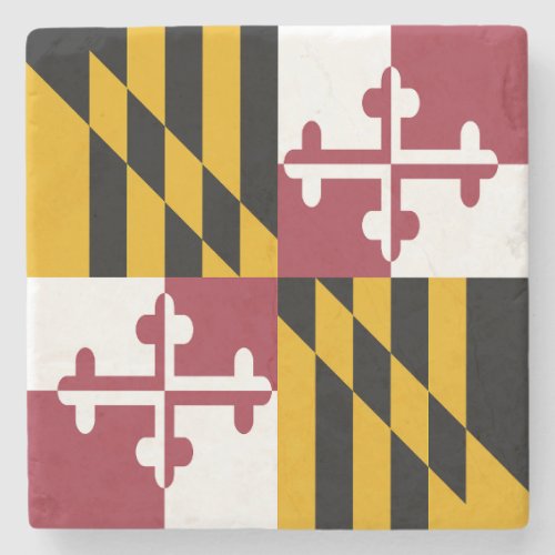 Maryland State Flag Stone Coaster