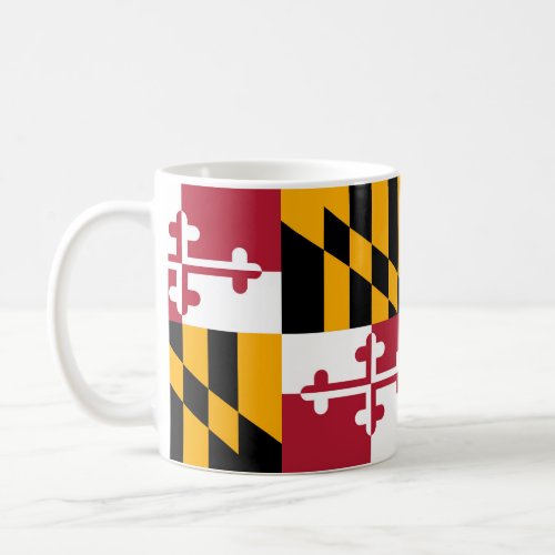 Maryland State Flag Style Decor Coffee Mug