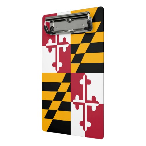 Maryland State Flag Style Decor Mini Clipboard