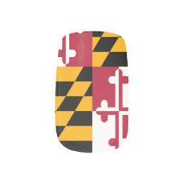 Maryland State Flag Style Decor Minx Nail Wraps