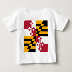 Maryland State Flag Stylish Baby T-Shirt