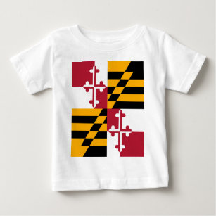 Maryland State Flag Stylish Baby T-Shirt