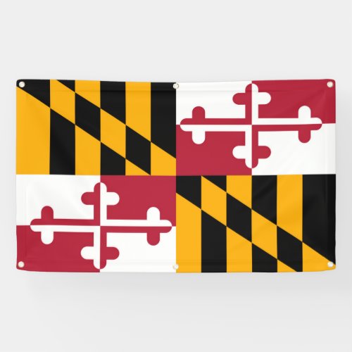 Maryland State Flag Stylish Decor Banner