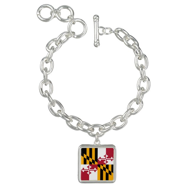 Maryland State Flag Stylish Decor Bracelet (Product)