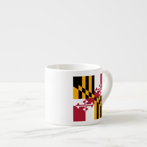 Maryland State Flag Stylish Display Espresso Cup
