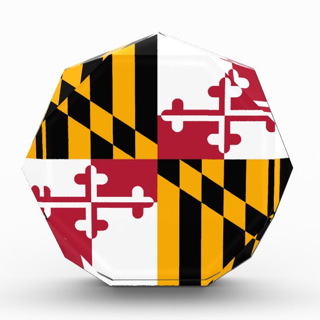 Maryland State Flag Stylish Graphic Award (Front)