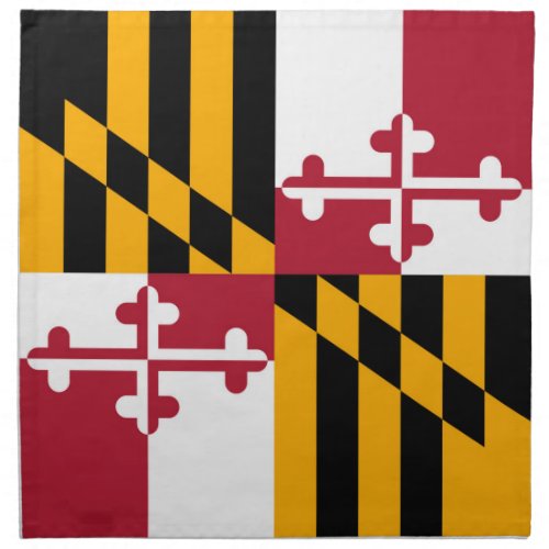 Maryland State Flag Stylish Graphic Cloth Napkin