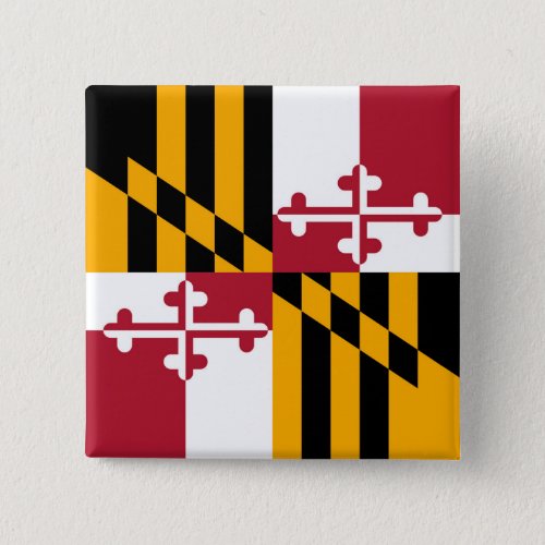 Maryland State Flag Stylish Graphic Pinback Button