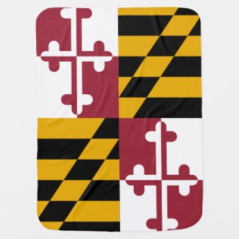 Maryland State Flag Swaddle Blanket by USA_Swagg at Zazzle