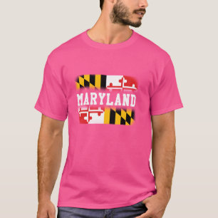 Maryland State Flag  Tee Shirt