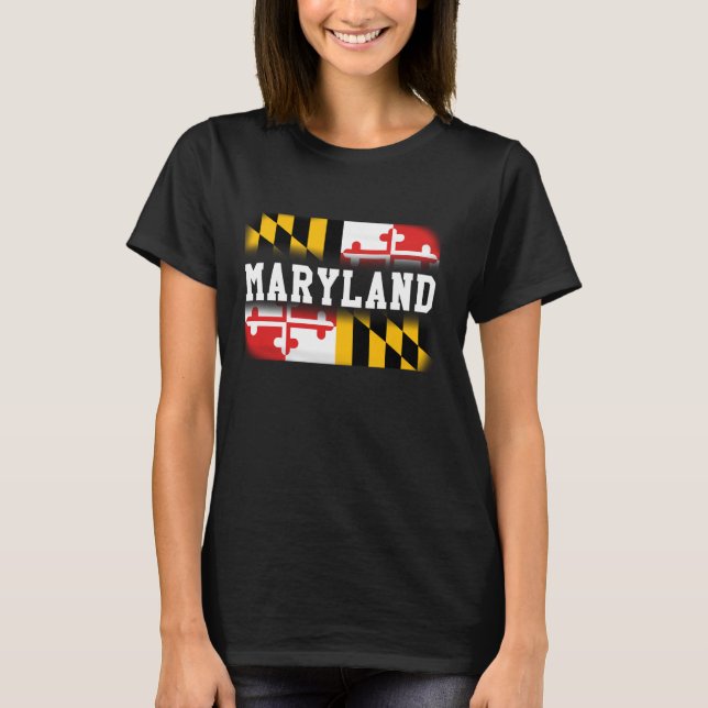 Maryland State Flag Tee Shirt (Front)