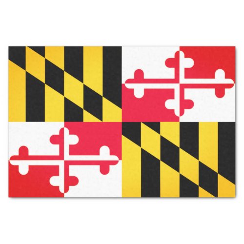 Maryland State Flag Tissue Paper