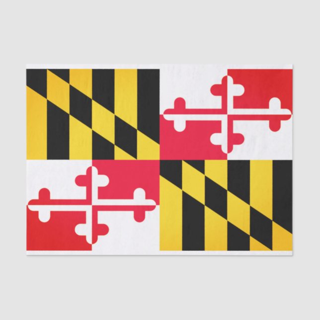 Maryland State Flag Tissue Paper (Front)
