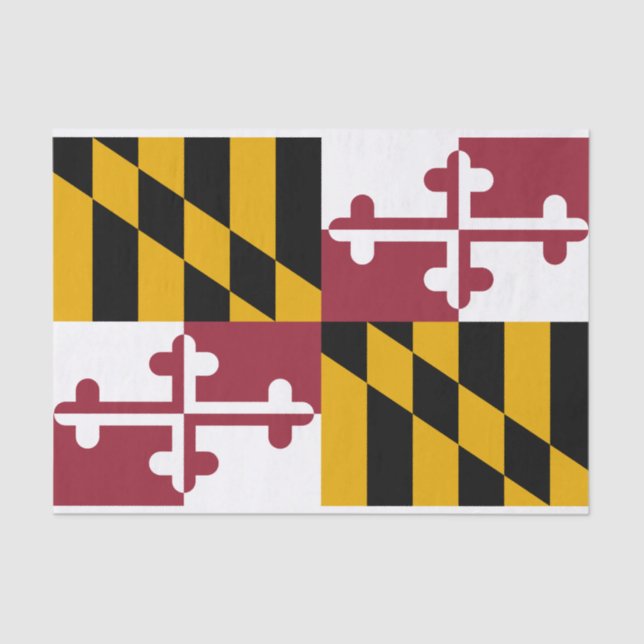 Maryland State Flag Tissue Paper (Front)
