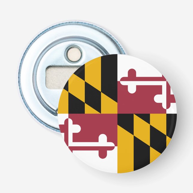 Maryland State Flag USA Bottle Opener (Front)