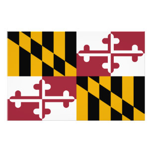 Maryland State Flag USA Photo Print