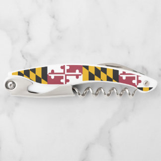 Maryland State Flag Waiter's Corkscrew