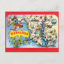 Maryland State Map Postcard