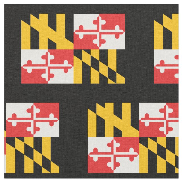 Maryland State Patriotic Flag Fabric (Close Up)