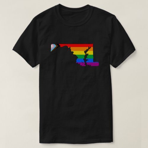 Maryland State Pride LGBTQ Progress Pride T_Shirt