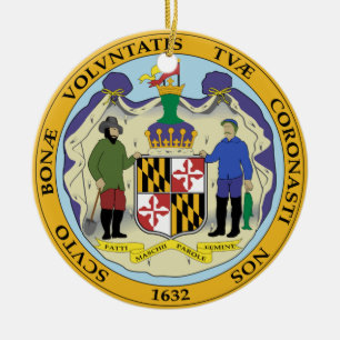 Maryland State Seal Ceramic Ornament